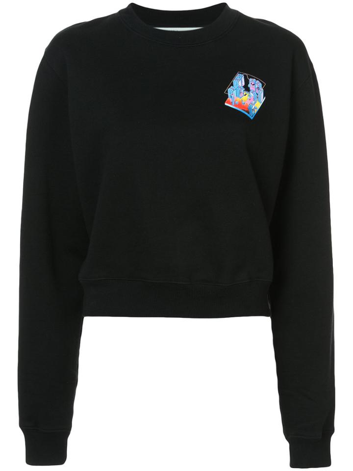 Off-white Rear Print Sweatshirt - Black