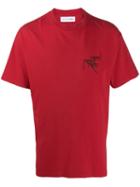 Riccardo Comi Slogan Print T-shirt - Red