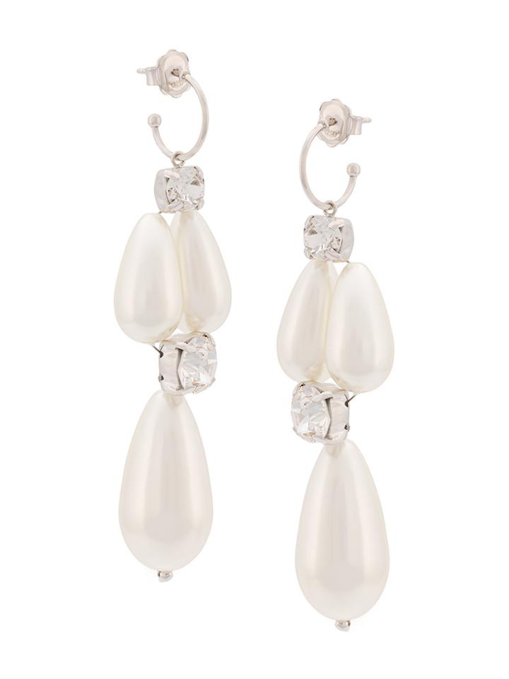 Simone Rocha Embellished Drop Earrings - Metallic