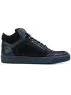 Lanvin Panelled Mid-top Sneakers - Blue