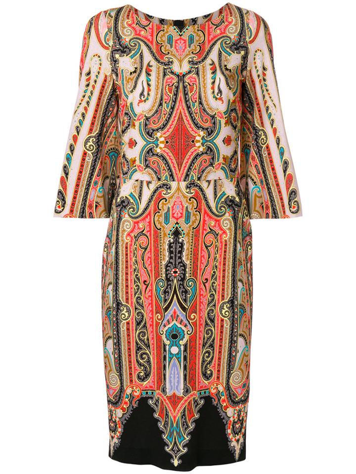 Etro Patterned Pencil Dress - Multicolour
