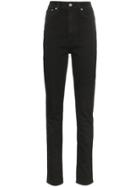Helmut Lang High-waisted Slim-fit Jeans - Black