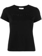 Helmut Lang Logo Embroidered T-shirt - Black