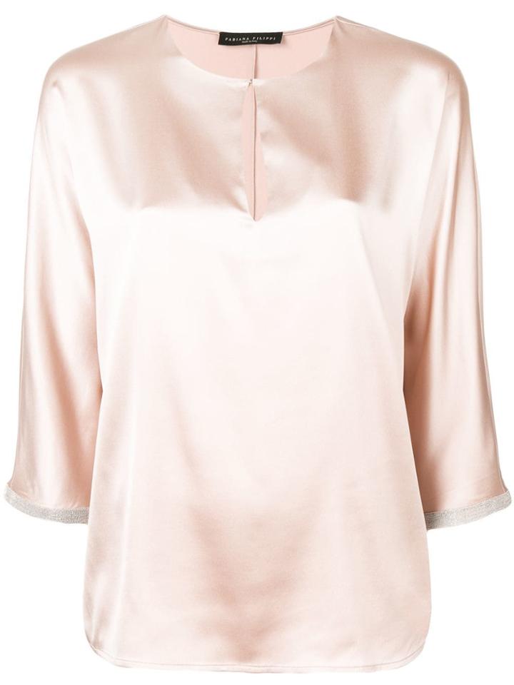 Fabiana Filippi 3/4 Sleeves Blouse - Neutrals