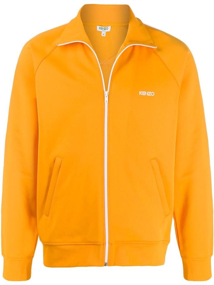 Kenzo Zipped Tech Track Jacket - Orange