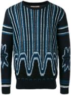 Nuur - Patterned Sweater - Men - Cotton - 50, Blue, Cotton