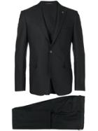 Tagliatore Three-piece Formal Suit - Black