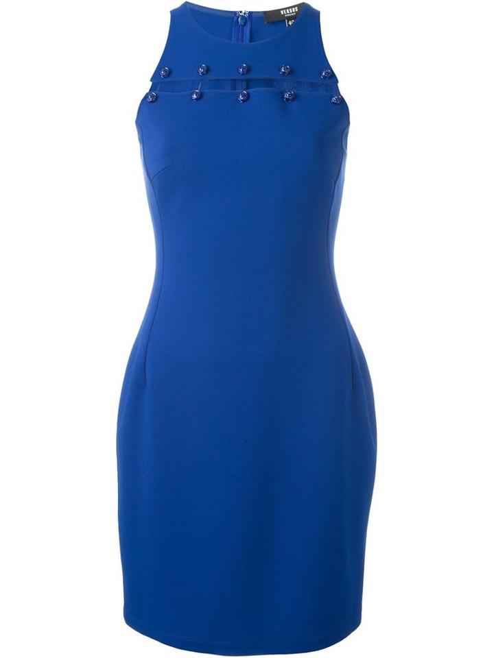 Versus Pin Detail Sleeveless Dress