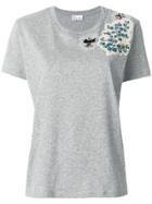 Red Valentino Bug Patch T-shirt - Grey
