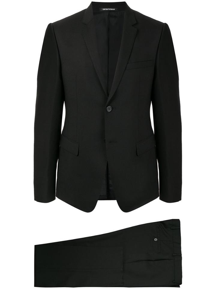 Emporio Armani Fitted Two-piece Suit - Blue