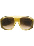 Gucci Eyewear Oversized Sunglasses - Yellow & Orange