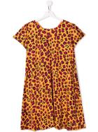 Pinko Kids Leopard Print Dress - Orange