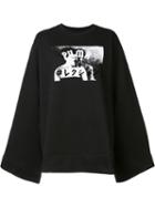 Puma Fleece Crew Neck Sweatshirt, Women's, Size: Xs, Black, Cotton/polyester
