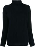 Liska Roll-neck Fitted Sweater - Blue