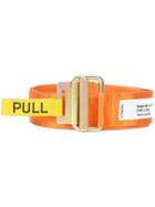 Heron Preston Pull Tab Detail Belt - Yellow & Orange
