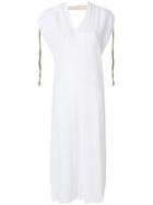 Caravana V-neck Kaftan Dress - White