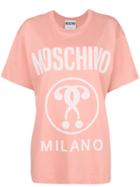 Moschino Logo Printed T-shirt - Pink & Purple