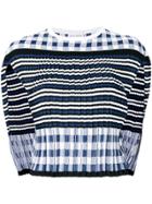 Sonia Rykiel Pleat Knitted Top - Blue