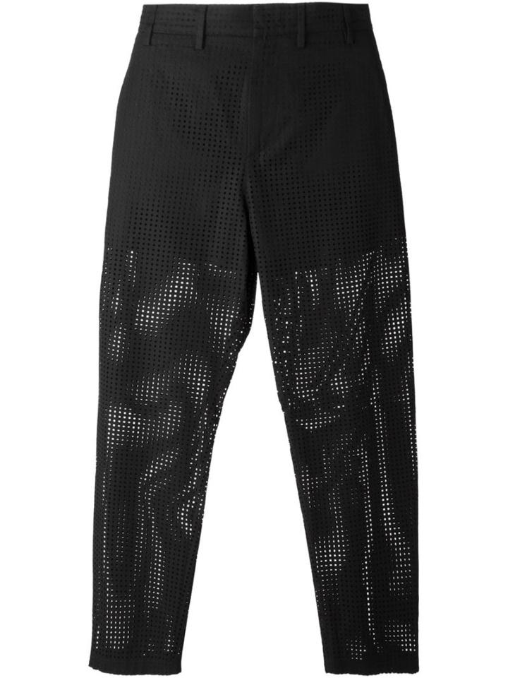 No21 Perforated Straight Fit Trousers