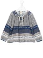 Caffe' D'orzo Giordana Patterned Blouse, Girl's, Size: 8 Yrs, Blue