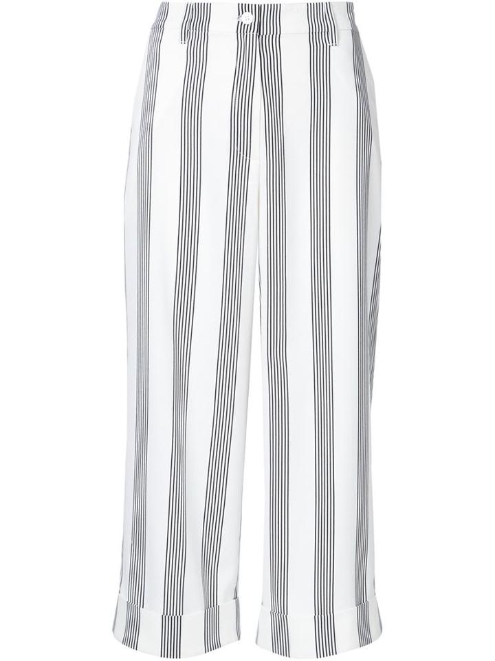 Shades Of Grey By Micah Cohen Striped Cropped Trousers