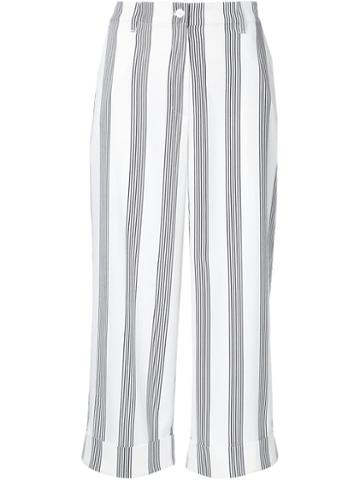 Shades Of Grey By Micah Cohen Striped Cropped Trousers