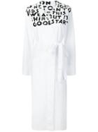 Mm6 Maison Margiela Handwriting Wrap Dress - White