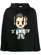 Ih Nom Uh Nit Printed '3yr Anniversary' Hoodie - Black