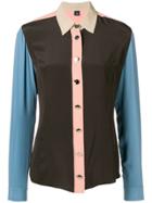Fay Panelled Shirt - Brown