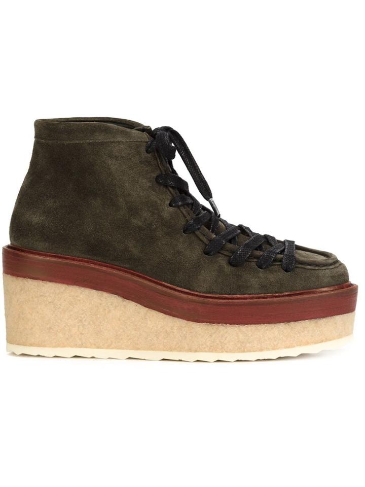 Pierre Hardy Trapper Ankle Boots - Green