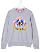 Fendi Kids American Football Print Sweatshirt - Grey