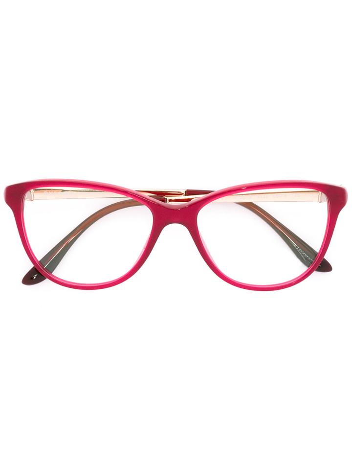 Bulgari Square Shaped Glasses - Pink & Purple
