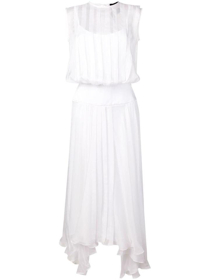 Irina Schrotter Asymmetric Flared Dress - White