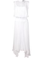 Irina Schrotter Asymmetric Flared Dress - White