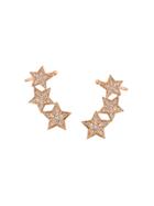 Alinka Stasia Diamond Triple Star Ear Cuff - Metallic