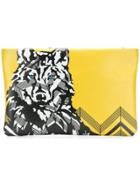 Krizia Wolf Clutch - Black