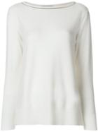 Fabiana Filippi Slash Neck Jumper - White