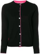 Marc Jacobs Contrast Piping Cardigan - Black