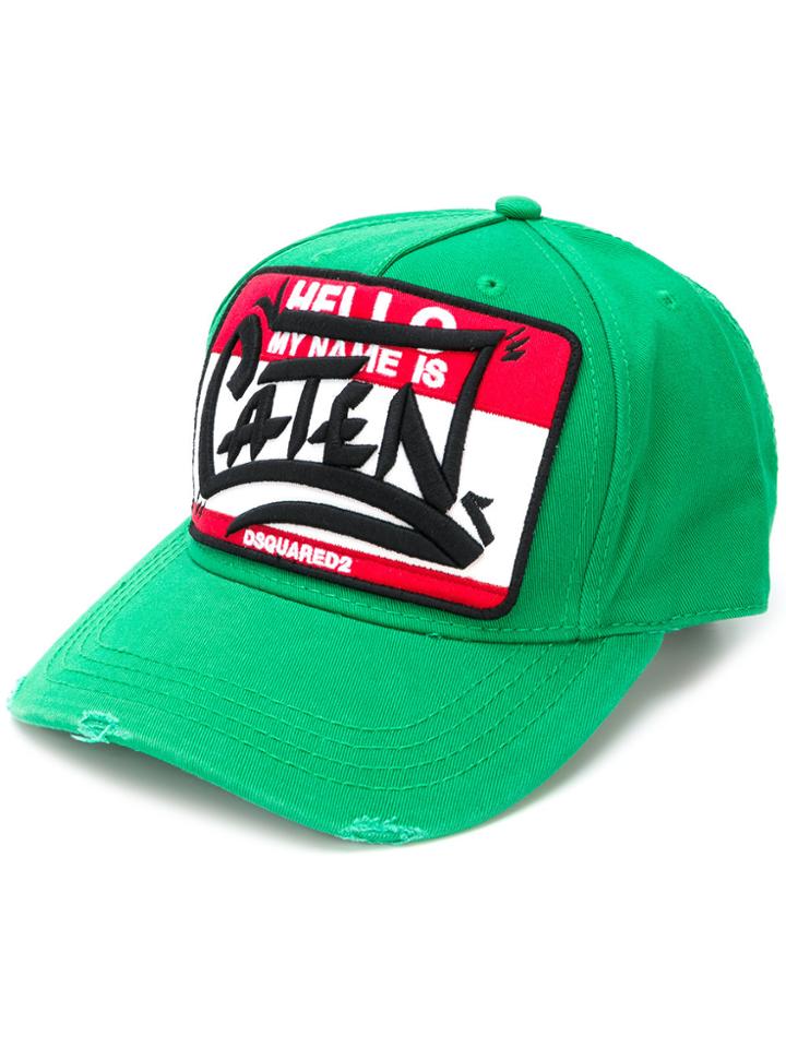 Dsquared2 My Name Is Caten Baseball Cap - Green