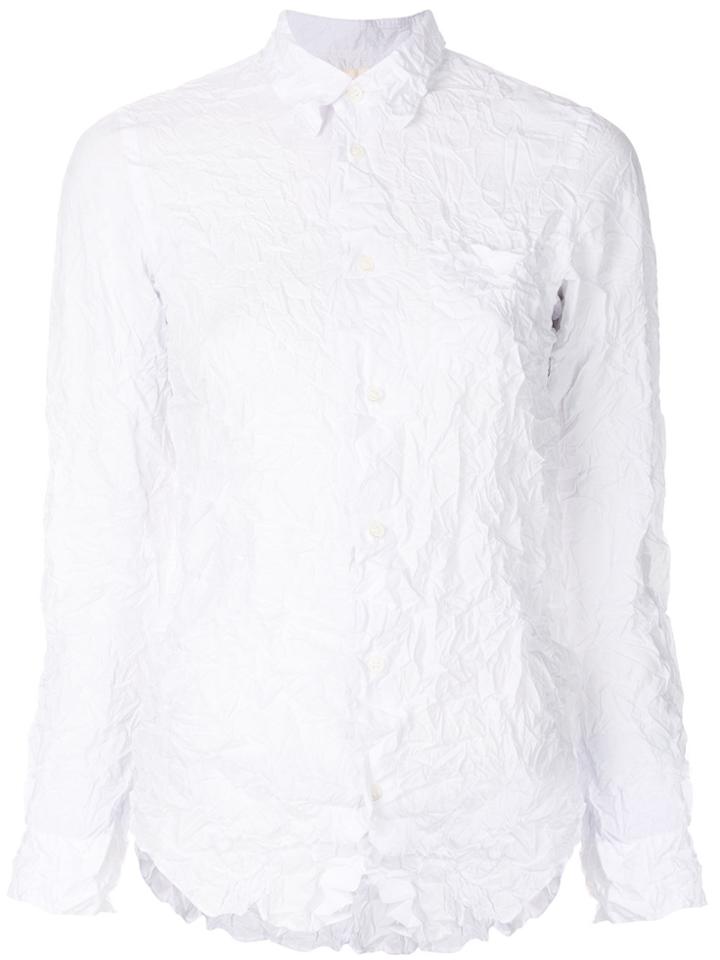 Junya Watanabe Comme Des Garçons Crumpled Effect Shirt - White