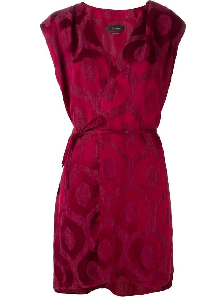 Isabel Marant 'sudley' Jacquard Dress, Women's, Size: 36, Pink/purple, Cotton/ramie/viscose