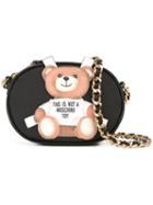 Moschino Toy Bear Paper Cut Out Crossbody Bag, Women's, Black, Leather