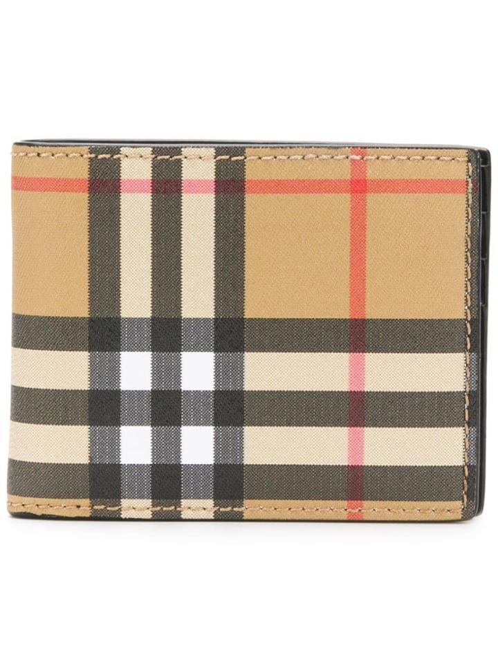 Burberry Vintage Check Bi-fold Wallet - Nude & Neutrals