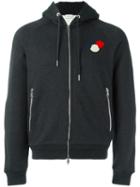 Moncler Logo Plaque Hoodie, Men's, Size: Xxl, Black, Cotton