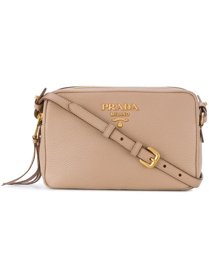 Prada Logo Crossbody Bag - Nude & Neutrals