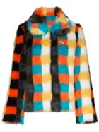 Shrimps Little Star Faux Fur Jacket - Multicolour