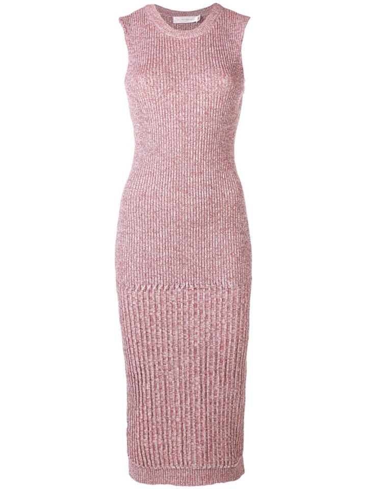 Victoria Beckham Rib Change Dress - Red