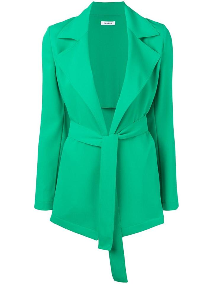 P.a.r.o.s.h. Belted Jacket - Green