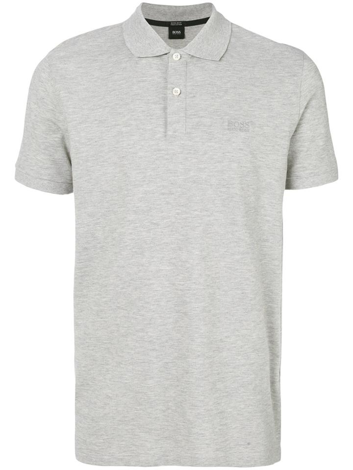 Boss Hugo Boss Embroidered Logo Polo Shirt - Grey