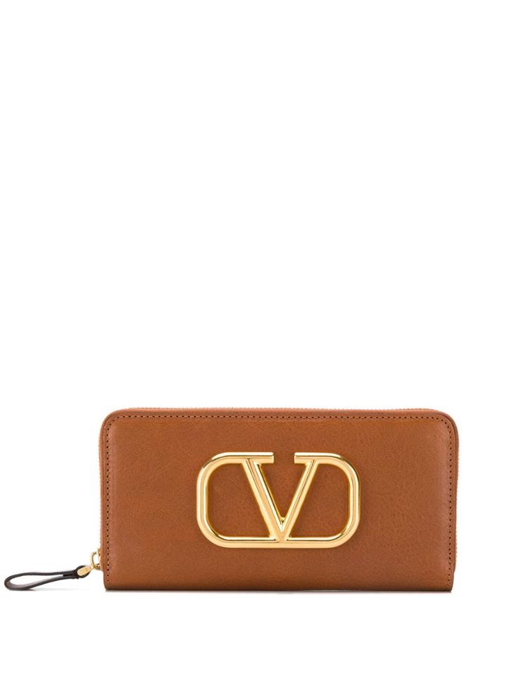 Valentino Valentino Garavani Go Logo Wallet - Brown